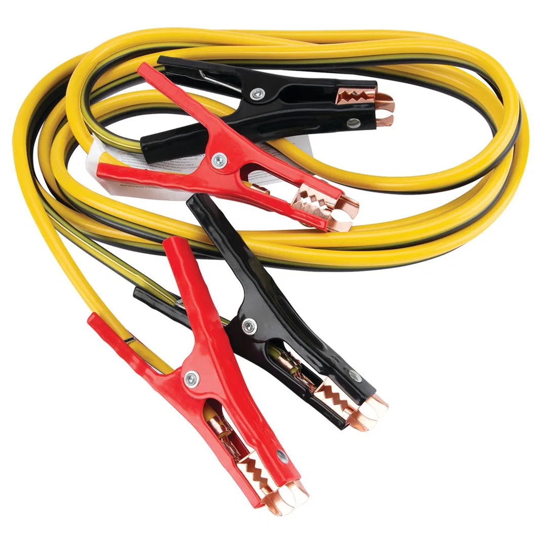 W1671 – PERFORM TOOL Battery Jumper Cable, 250 Amps 8 Gauge 12 Foot Length Red/ Black PVC Coated Insulated Clamps